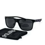 12 Pack: Kush Metallic Logo Rebel with Pouch Wholesale Sunglasses