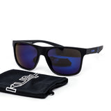 12 Pack: Kush Metallic Logo Rebel Mirror with Pouch Wholesale Sunglasses
