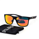 12 Pack: Kush Metallic Logo Rebel Mirror with Pouch Wholesale Sunglasses