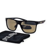 12 Pack: Kush Metallic Logo Rebel Mirror with Pouch Wholesale Sunglasses