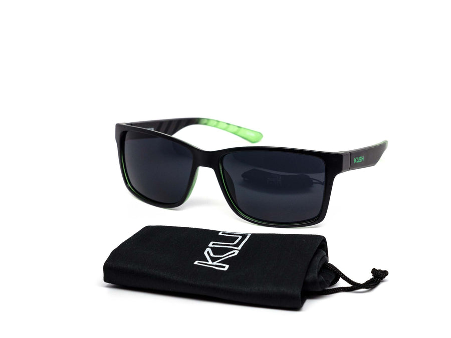 12 Pack: Kush Slim Metallic Logo Wholesale Sunglasses
