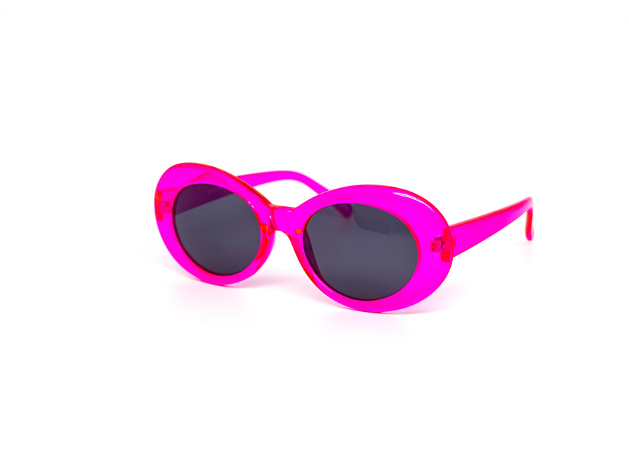 12 Pack: Retro Oval Crystal Neon Fun Wholesale Sunglasses