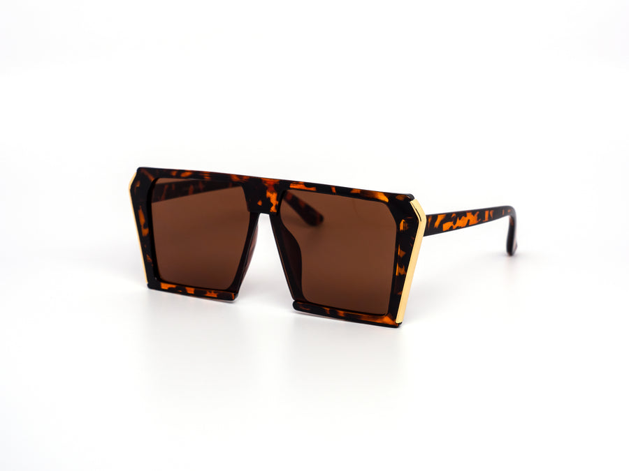 12 Pack: Oversized Golden Slash Wholesale Sunglasses