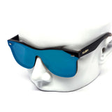 12 Pack: Rimless Kush Color Mirror Monoblock Wholesale Sunglasses