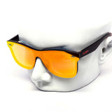 12 Pack: Rimless Kush Color Mirror Monoblock Wholesale Sunglasses