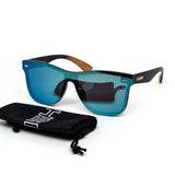 12 Pack: Rimless Kush Color Mirror Monoblock Wholesale Sunglasses