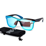 12 Pack: Rimless Kush Color Mirror Monoblock Wholesale Sunglasses
