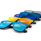 12 Pack: Rimless Kush Color Mirror Monoblock Wholesale Sunglasses
