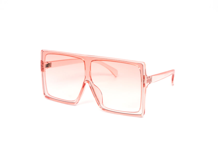 12 Pack:  Oversized Square Crystal Pastel Wholesale Sunglasses