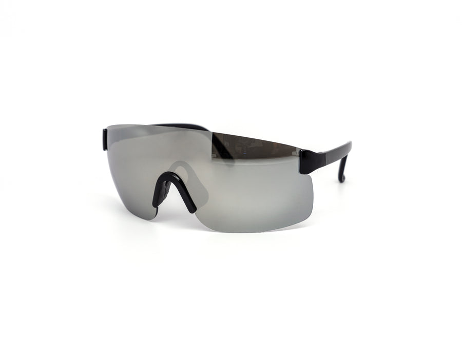 12 Pack: Rimless Sports Neon Burnt Mirror Wholesale Sunglasses