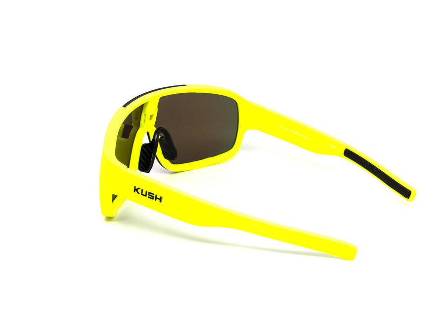 12 Pack: Kush Sports Wrapper Gamer Mirror Wholesale Sunglasses