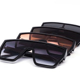 12 Pack: Oversized Flat-top Square Stylish Wholesale Sunglasses