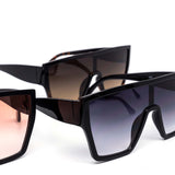 12 Pack: Oversized Flat-top Square Stylish Wholesale Sunglasses