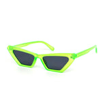 12 Pack: Neon Flat Super Cateye Wholesale Sunglasses