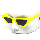 12 Pack: Neon Flat Super Cateye Wholesale Sunglasses