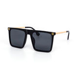 12 Pack: Retro Square Flat-top Drip Wholesale Sunglasses