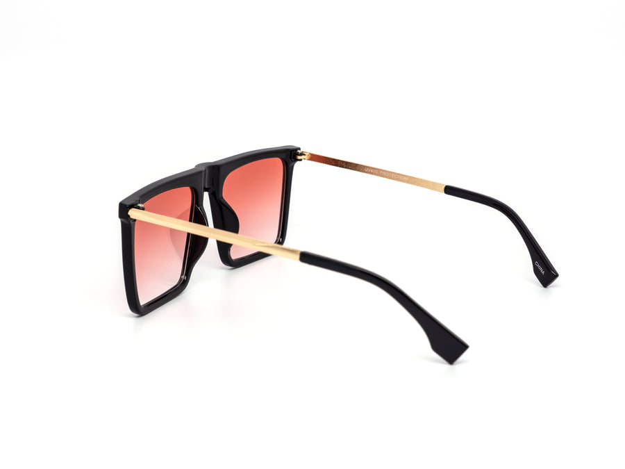 12 Pack: Retro Square Flat-top Drip Wholesale Sunglasses