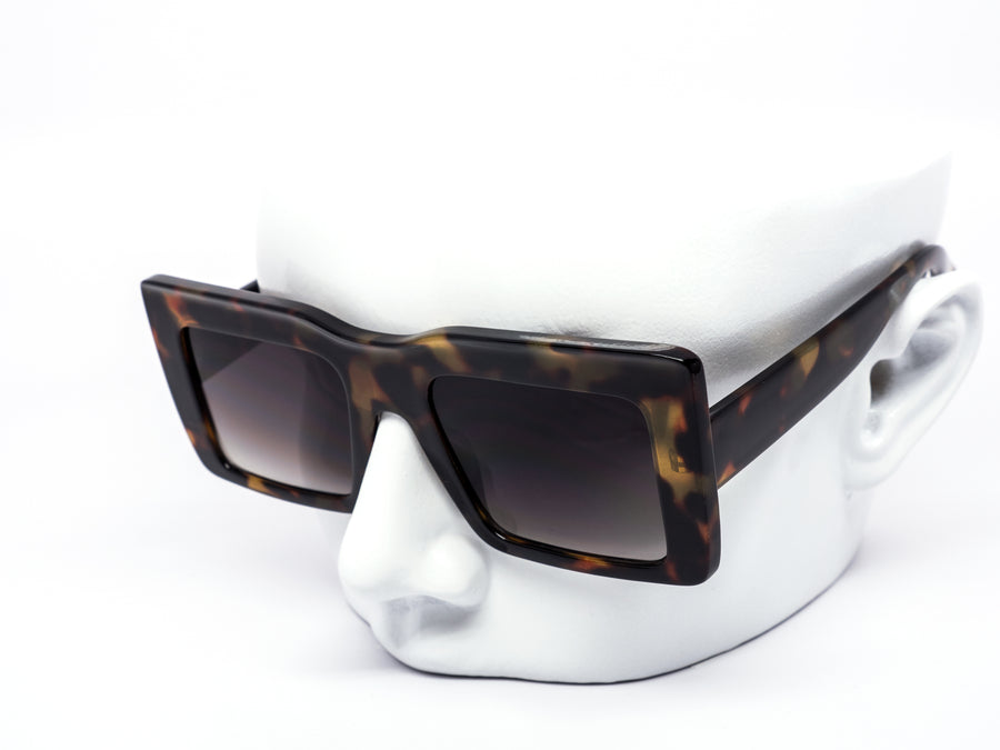 12 Pack: Elegant Chunky Square Gradient Wholesale Sunglasses