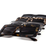 12 Pack: Elegant Chunky Square Gradient Wholesale Sunglasses