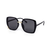12 Pack: Minimalist Sleek Gold Corner Accented Gradient Wholesale Sunglasses