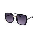 12 Pack: Minimalist Sleek Gold Corner Accented Gradient Wholesale Sunglasses