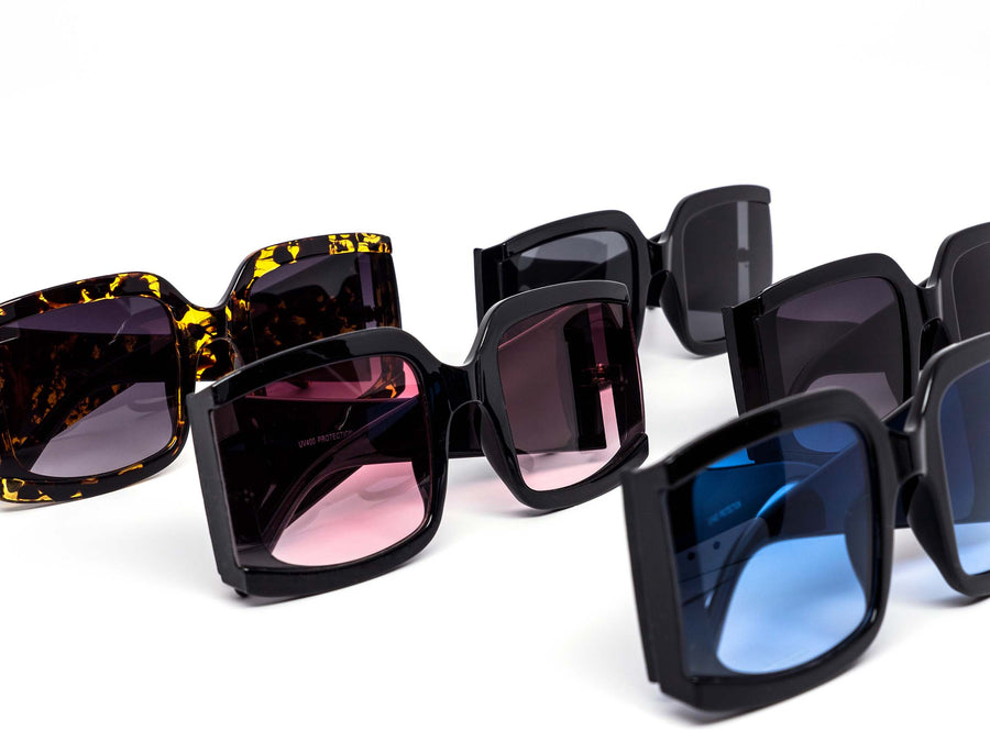 12 Pack: Oversized Elegant MVL Chunky Wholesale Sunglasses