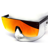 12 Pack: Oversized Rimless Shield Color Mirror Wholesale Sunglasses
