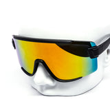 12 Pack: Modern Sports Shield Wrapper Mirror Wholesale Sunglasses
