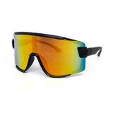 12 Pack: Modern Sports Shield Wrapper Mirror Wholesale Sunglasses