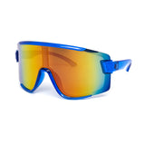 12 Pack: Modern Sports Shield Wrapper Mirror Wholesale Sunglasses