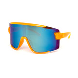 12 Pack: Modern Sports Shield Wrapper Mirror Wholesale Sunglasses