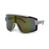 12 Pack: Modern Sports Shield Wrapper Mirror Wholesale Sunglasses