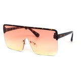 12 Pack: Eccentric Oversized Flat Duo-tone Wholesale Sunglasses