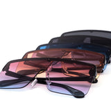 12 Pack: Eccentric Oversized Flat Duo-tone Wholesale Sunglasses