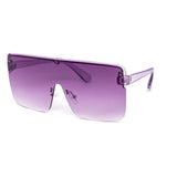 12 Pack: Eccentric Oversized Flat Color Gradient Wholesale Sunglasses