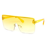 12 Pack: Eccentric Oversized Flat Color Gradient Wholesale Sunglasses