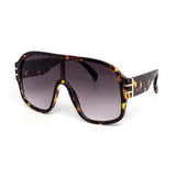12 Pack: Oversized Big Boss Aviator Mirror Gradient Wholesale Sunglasses