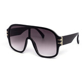 12 Pack: Oversized Big Boss Aviator Mirror Gradient Wholesale Sunglasses