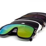 12 Pack: Oversized Big Boss Aviator Mirror Gradient Wholesale Sunglasses