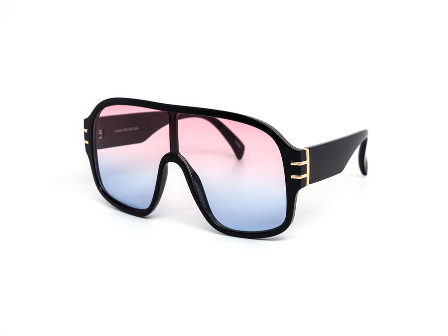 12 Pack: Oversized Big Boss Aviator Duo-tone Wholesale Sunglasses