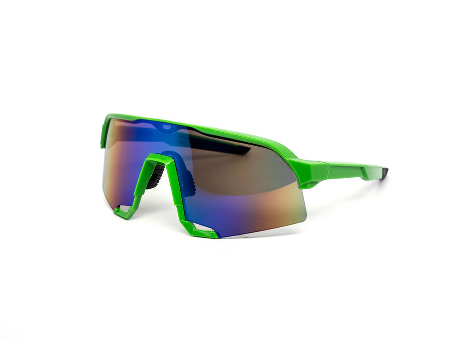 12 Pack: Prospec Sports Performance Shield Burnt Mirror Wholesale Sunglasses