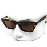 12 Pack: Modern Minimalist Petite Flat Cateye Wholesale Sunglasses