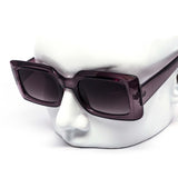 12 Pack: Trendy Minimalist Chunky Rectangle Wholesale Sunglasses