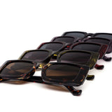 12 Pack: Trendy Minimalist Chunky Rectangle Wholesale Sunglasses