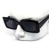 12 Pack: Trendy Minimalist Chunky Rectangle Wholesale Sunglasses