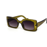 12 Pack: Trendy Minimalist Chunky Rectangle Wholesale Sunglasses