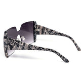 12 Pack: Semi-Rimless Oversized Gradient Animal Wholesale Sunglasses