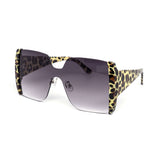 12 Pack: Semi-Rimless Oversized Gradient Animal Wholesale Sunglasses