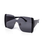 12 Pack: Semi-Rimless Oversized Gradient Animal Wholesale Sunglasses