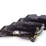 12 Pack: Semi-Rimless Oversized Gradient Animal Wholesale Sunglasses